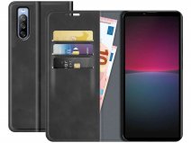 Just in Case Slim Wallet Case Zwart - Sony Xperia 10 IV hoesje