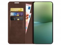 Just in Case Slim Wallet Case Bruin - Sony Xperia 10 V hoesje