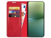 Just in Case Slim Wallet Case Rood - Sony Xperia 10 V hoesje