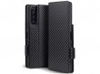 CaseBoutique Slim Bookcase Carbon - Sony Xperia 5 hoesje