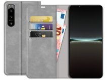 Just in Case Slim Wallet Case Grijs - Sony Xperia 5 IV hoesje
