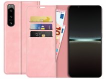 Just in Case Slim Wallet Case Roze - Sony Xperia 5 IV hoesje