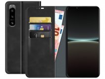 Just in Case Slim Wallet Case Zwart - Sony Xperia 5 IV hoesje