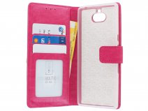 Book Case Mapje Roze - Sony Xperia 10 hoesje