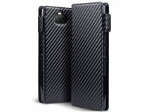 CaseBoutique Slim Wallet Case Carbon - Sony Xperia 10 hoesje