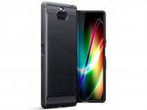 CaseBoutique Carbon TPU Skin - Sony Xperia 10 Plus Hoesje