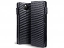 CaseBoutique Slim Wallet Case Carbon - Sony Xperia 10 Plus hoesje
