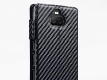 CaseBoutique Slim Wallet Case Carbon - Sony Xperia 10 Plus hoesje