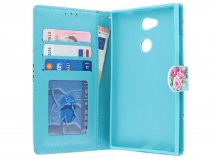 Flower Bookcase Wallet - Sony Xperia L2 hoesje