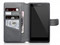 CaseBoutique Bookcase Grijs Leer - Sony Xperia L2 hoesje