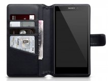 CaseBoutique Bookcase Zwart Leer - Sony Xperia L2 hoesje