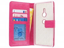 Bookcase Wallet Roze - Sony Xperia XZ2 hoesje