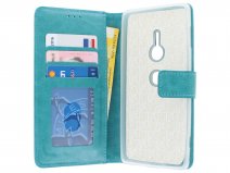 Bookcase Wallet Turquoise - Sony Xperia XZ2 hoesje