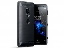 CaseBoutique Carbon TPU Skin - Sony Xperia XZ2 Hoesje