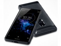 CaseBoutique Carbon TPU Skin - Sony Xperia XZ2 Hoesje