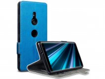 CaseBoutique Slim Wallet Blauw - Sony Xperia XZ3 hoesje