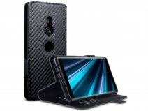 CaseBoutique Wallet Carbon - Sony Xperia XZ3 hoesje