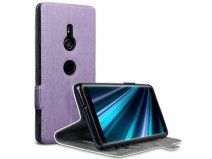 CaseBoutique Slim Wallet Paars - Sony Xperia XZ3 hoesje