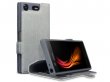 Covert Slim Book Grijs - Sony Xperia XZ1 Compact Hoesje