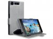 Covert Slim Bookcase Grijs - Sony Xperia XZ1 Hoesje