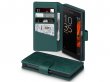 CaseBoutique Donkergroen Leer - Sony Xperia XZ/XZs hoesje