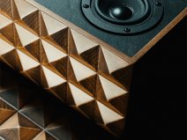 Acoustibox Pyramid HiFi Bluetooth Speaker - Walnut