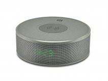 Draadloze Oplader Wekkerradio Bluetooth Speaker Grijs