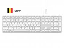 Satechi Aluminum Wired USB Keyboard AZERTY (Silver)