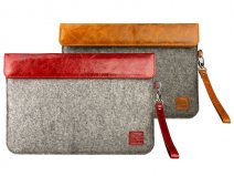 Gecko Sleeve van Vilt en Leer voor 10 inch tablets