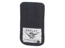 Replay Rough Denim Sleeve voor Smartphones (maat XL)