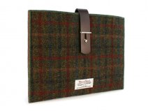 Officiële Harris Tweed Plaid Green Tablet Sleeve (10 inch)