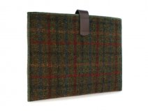 Officiële Harris Tweed Plaid Green Tablet Sleeve (10 inch)