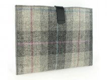 Officiële Harris Tweed Plaid Grey Tablet Sleeve (10 inch)
