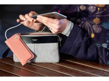 Knomo Dering Charge Pouch - Universele Purse met 3000mAh accu (Grijs)
