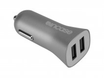 Incase 4.8A Dual-USB Autolader Oplader met Lightning USB kabel