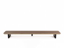 Balolo Setup Cockpit Walnut - Dual Monitor Stand Beelschermverhoger