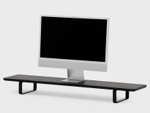 Oakywood Desk Shelf Black/Black - Dual Monitor Stand Beelschermverhoger