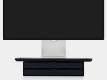 Oakywood Desk Shelf Mini Black/Black - Dual Drawer - Monitor Stand Beelschermverhoger