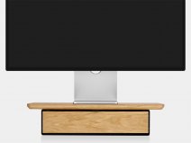 Oakywood Desk Shelf Mini Oak/Black - Single Drawer - Monitor Stand Beelschermverhoger