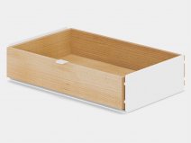 Oakywood Large Modular Single Drawer Oak/White - La voor Dual Desk Shelf