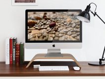 Samdi Houten iMac Stand Beeldschermverhoger - Berk