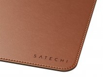 Satechi Vegan-Leather Premium Desk Mat Cognac Bruin - Bureau Onderlegger