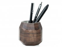 Oakywood Geometric Pen Holder Walnut - Houten Pennenhouder
