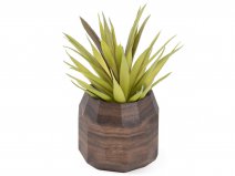 Oakywood Geometric Planter Walnut - Bureau Vetplant Potje