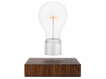 Flyte Manhattan Levitating Bulb Zwevende Bureaulamp - Walnoot/Chroom