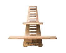 Wooden Amsterdam Ergonomic Standing Desk Walnoot - Modulair Sta Bureau