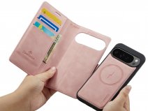 CaseMania 2in1 Google Pixel 10 Hoesje Bookcase MagSafe Qi2 - Roze