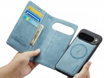 CaseMania 2in1 Bookcase MagSafe Qi2 Aqua - Google Pixel 10 Pro XL Hoesje