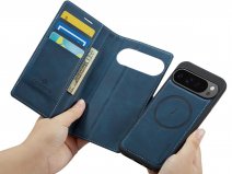 CaseMania 2in1 Bookcase MagSafe Qi2 Blauw - Google Pixel 10 Pro XL Hoesje