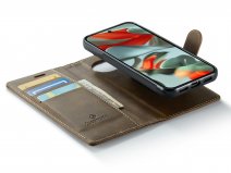 CaseMania 2in1 Bookcase MagSafe Qi2 Bruin - Google Pixel 10 Pro XL Hoesje